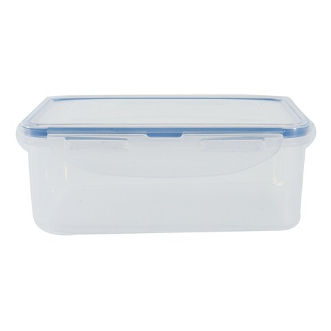 Lock &amp; LockClassic Rectangular Food Container HPL815M Medium Clear/Blue 850ml