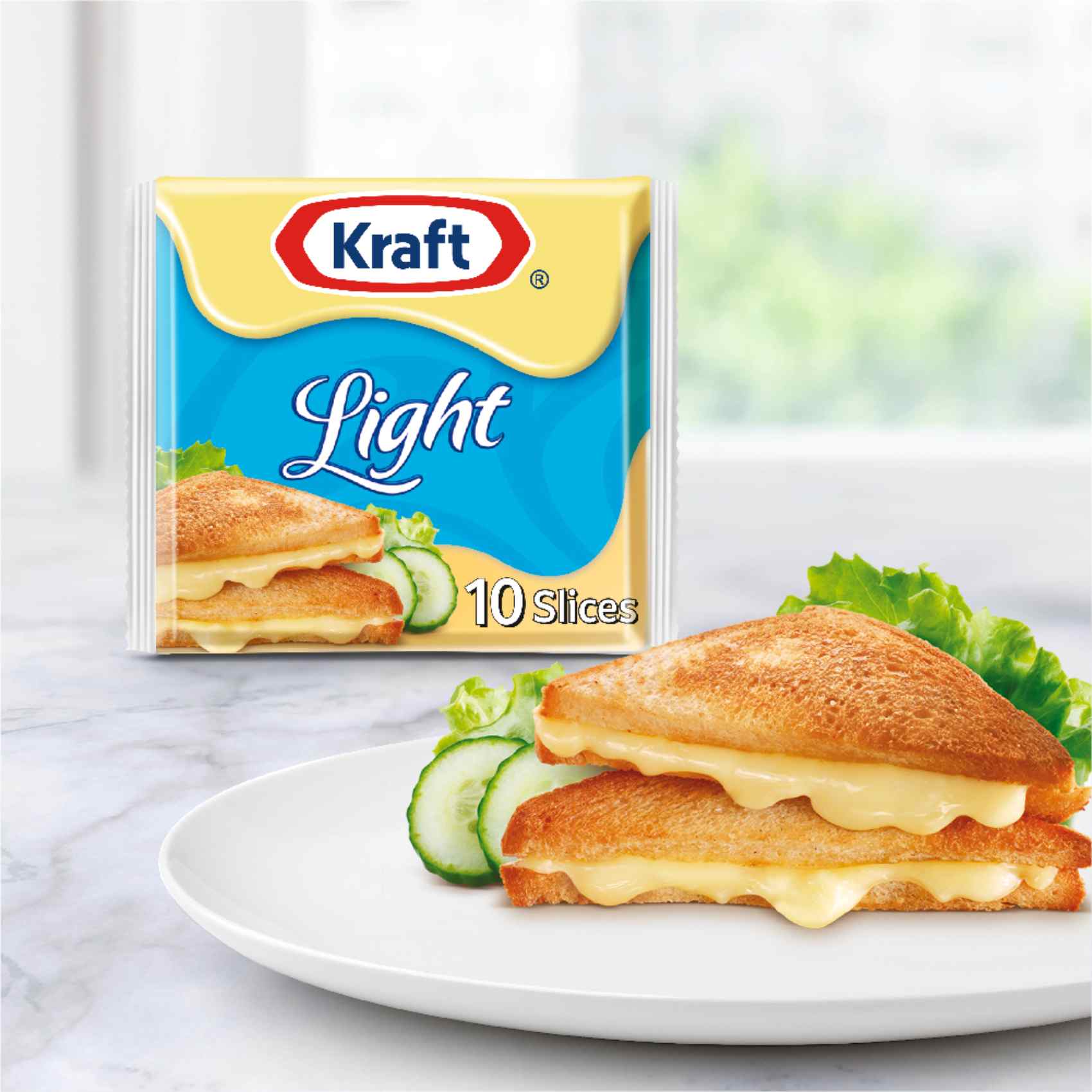 Kraft Cheese Slices Light 200g