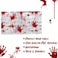 Uaejj Halloween Decorations, Scary Party Decoration Set, Bloody Halloween Party Supplies Include Bloody Handprint Stickers Banner Bloody Tablecloth, (B-Tablecloth)