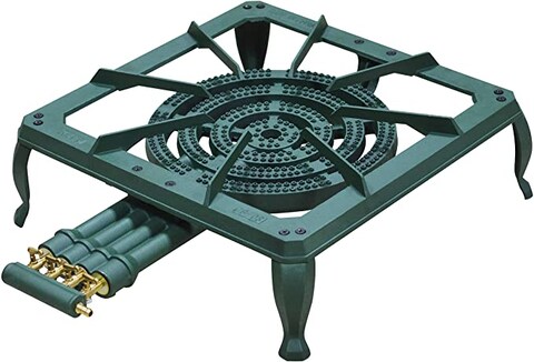 Raj Cast Iron Stove Single Burner Green