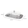 Generic Stainless Steel Butter Dish With Plastic Lid