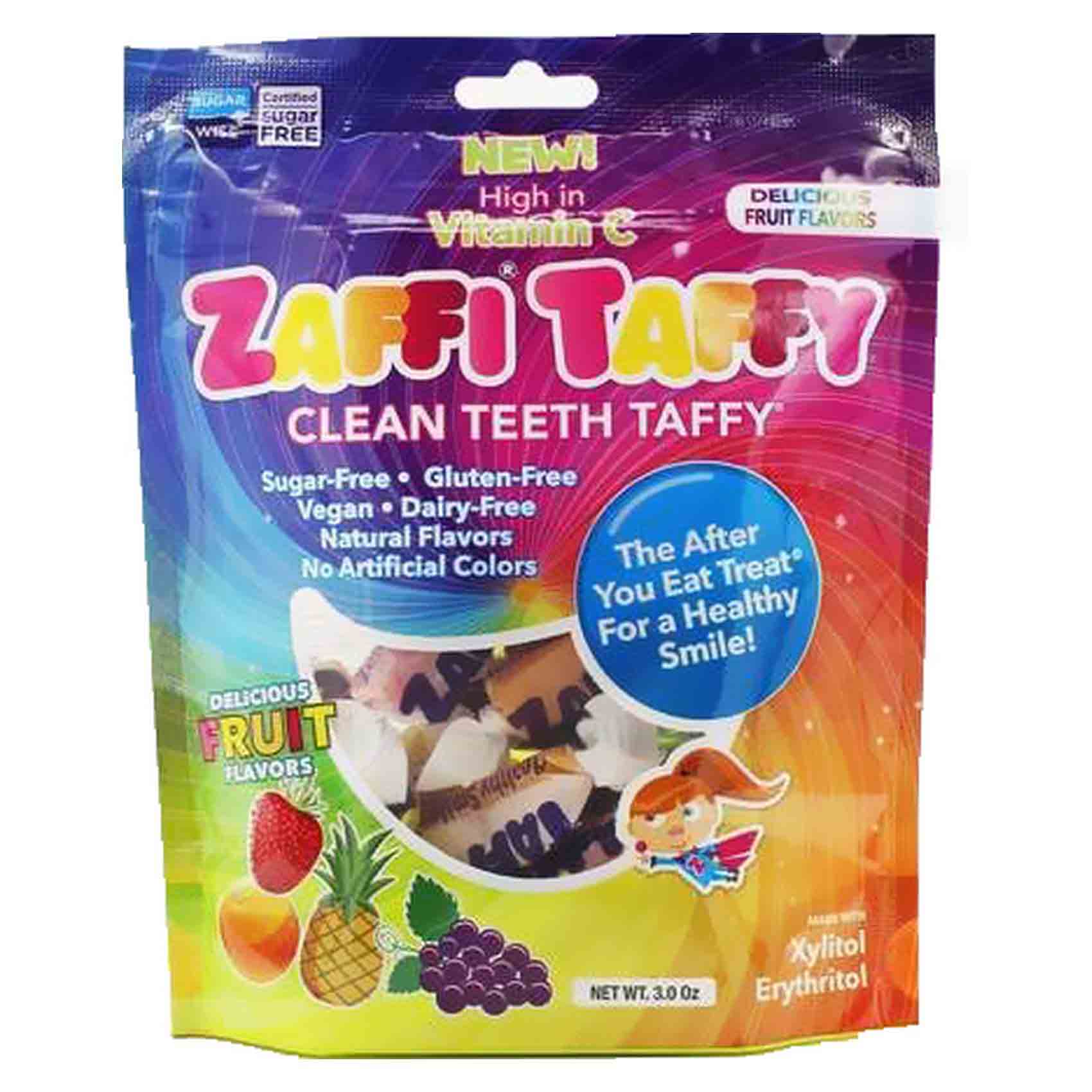 Zollipops Zaffi Taffy Clean Teeth Taffy Candy 85g