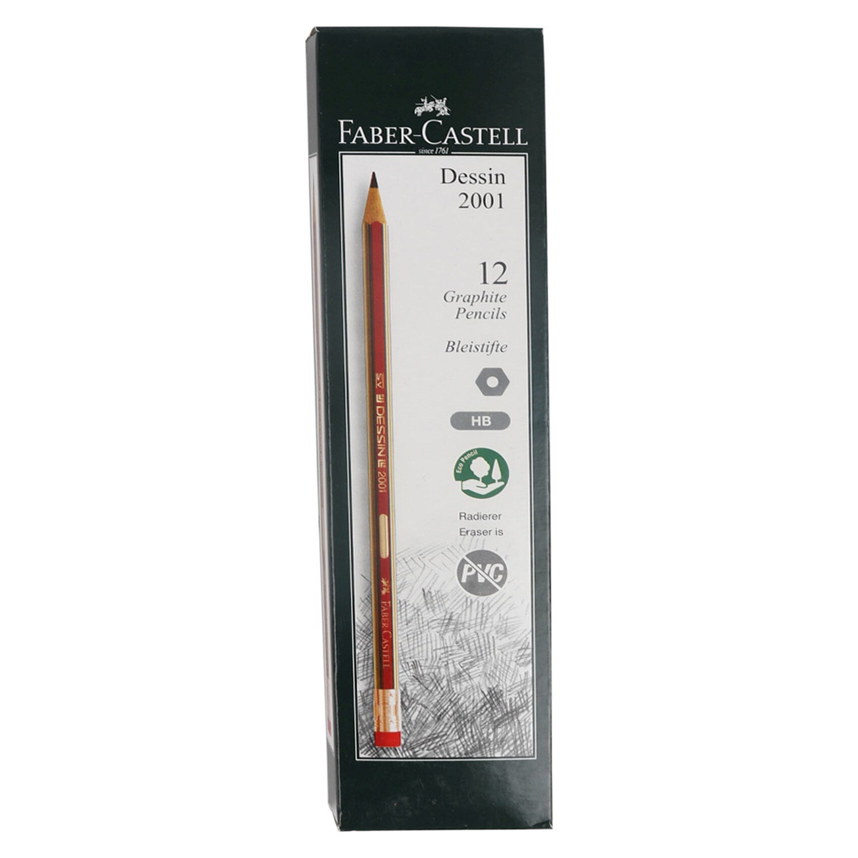 Faber-Castell Dessin Pencil With Eraser Red product thumbnail 4