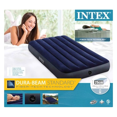 Intex 64757 Dura-Beam Airbed Full Size Blue 1 Piece