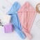 Goolsky Microfiber Bath Towel Wrap Quick Drying Towel Cap Hat Soft Water Absorbent Hair Towel Wrap Shower Cap With Button For Women Lady Girl Curly Long Wet Hair