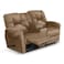 American Polo Velvet Double Cinematic Recliner Chair With Cups Holder - Light Brown - American Polo
