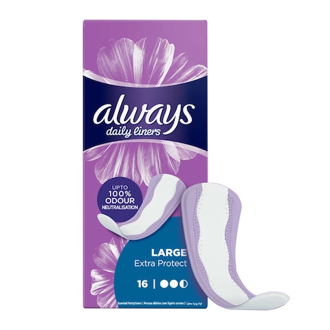 Always Daily Liners Extra Protect - Large - 68 Pads