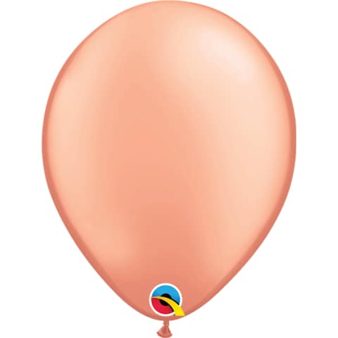 Qualatex Chrome Latex Balloons- 11-Inch Size- Rose Gold