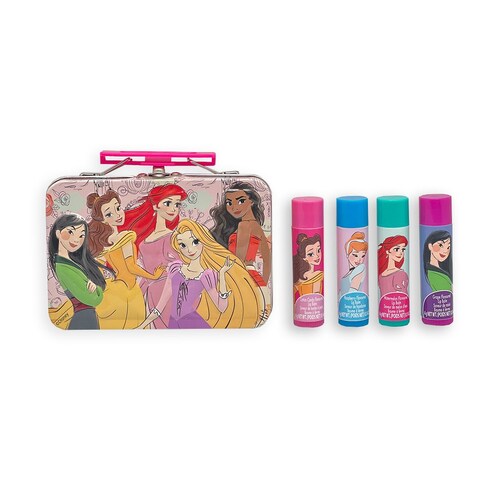 Disney Princess 4 Pack Swirl Lip Balm With Tin-Makeup