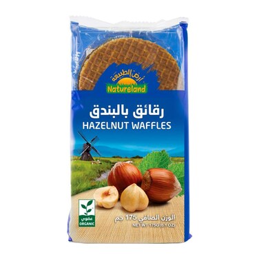 Natureland Hazelnut Waffles 175g