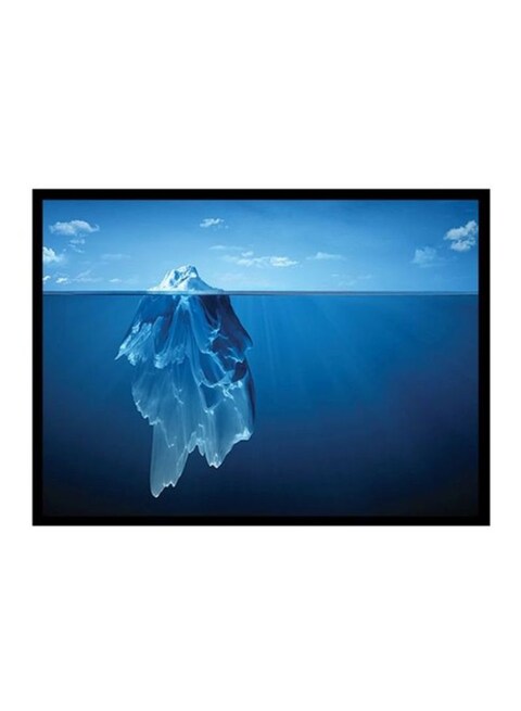 Spoil Your Wall Ice Berg Poster With Frame Blue 55x40cm