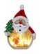 Christmas LED Table Decoration Santa 11x16cm