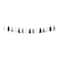 Unique- Foil &amp; Tissue Paper Tassel Garland Silver Black White 1 9ft