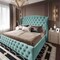 إن هاوس سيرين هيكل سرير منجد بالمخمل - نفر ونص - 200×140 سم - تركواز