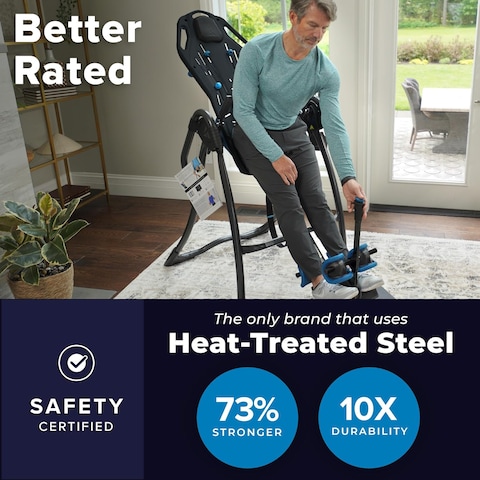 Teeter FitSpine LX9 Inversion Table, Deluxe Easy-to-Reach Ankle Lock, Back Pain Relief Kit, FDA-Registered
