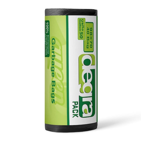 Degra Pack Garbage Bags Roll - 70 x 98 Cm - 40 Bags