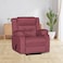 In House Velvet Classic Recliner Chair - Dark Pink - NZ30