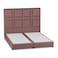 In House Berlin Linen Bed Frame - King - 200x180cm - Dark Pink