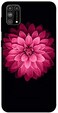 Theodor - Samsung Galaxy M31 Case Cover Pink Flower At Center Flexible Silicone Cover