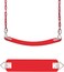 RBWTOYS Outdoor Swing Set with Seat and Colorful Chain.  Model RW-13125. Red