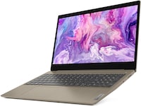 Lenovo IdeaPad 3 Laptop, 15.6 Inch, Intel Core i3-1115G4 Processor, 4GB RAM, 128GB SSD (Windows 11, English Keyboard, Almond 81WES)