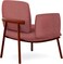 Navodesk Cloud Chair, Single Seater Sofa, Lounge &amp; Waiting Chair, Modern Fabric Armchair, Coral Red