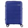 American Tourister Litevlo Double Wheels Spinner Expandable Hard Trolley Navy 55cm