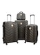 Star Line 5 Pieces Star Line Luggage Trolley Bags Set Coffee