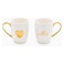 Neoflam Mr &amp; Mrs Gold Mugs Set - 2 Pieces
