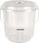Royalford 18L Transparent Plastic Bucket With Lid- Rf11721 Multi-Purpose Utility Polypropylene Bucket With A Lid And Handle Break-Resistant, Light-Weight, Virgin Plastic, Transparent