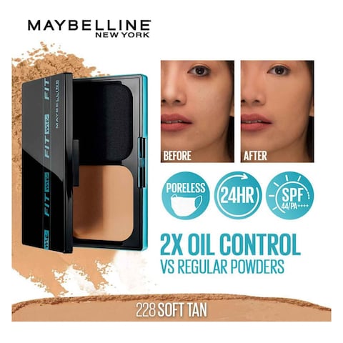 Maybelline Fit Me Powder Foundation 228 Soft Tan