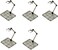 Efaily 5Pcs Assembly Action Figure Display Holder Base Doll Model Support Stand Compatible With Hg Rg Sd Shf Gundam 1/144 Toy (Black)