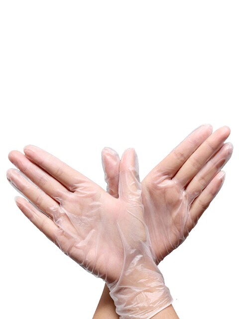 Generic-M 100Pcs Non-medical Disposable Glove PVC Gloves for Kitchen Cooking Cleaning Multi-Purpose Gloves