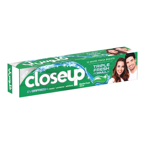 Close Up Triple Fresh Gel Toothpaste Menthol Fresh 120ml