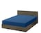 KLUB LINEN Stripe Microfiber Royal Blue Fitted Sheet -King 180 x 200 cm