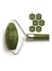 Patiobuddy - 2-In-1 Jade Roller And Gua Sha Green/Silver