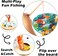 Magnetic Wooden Fishing Game Toy for Toddlers - Alphabet Fish Catching Counting Preschool Board Games Toys for 3-5 Year Old Girl Boy Kids Birthday Learning Education Math with Magnet Poles
