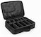 Generic Travel Makeup Train Case Makeup Cosmetic Case Organizer Portable Artist Storage Bag With Adjustable Dividers For Cosmetics Makeup Brushes Toiletry Jewelry Digital Accessories Black