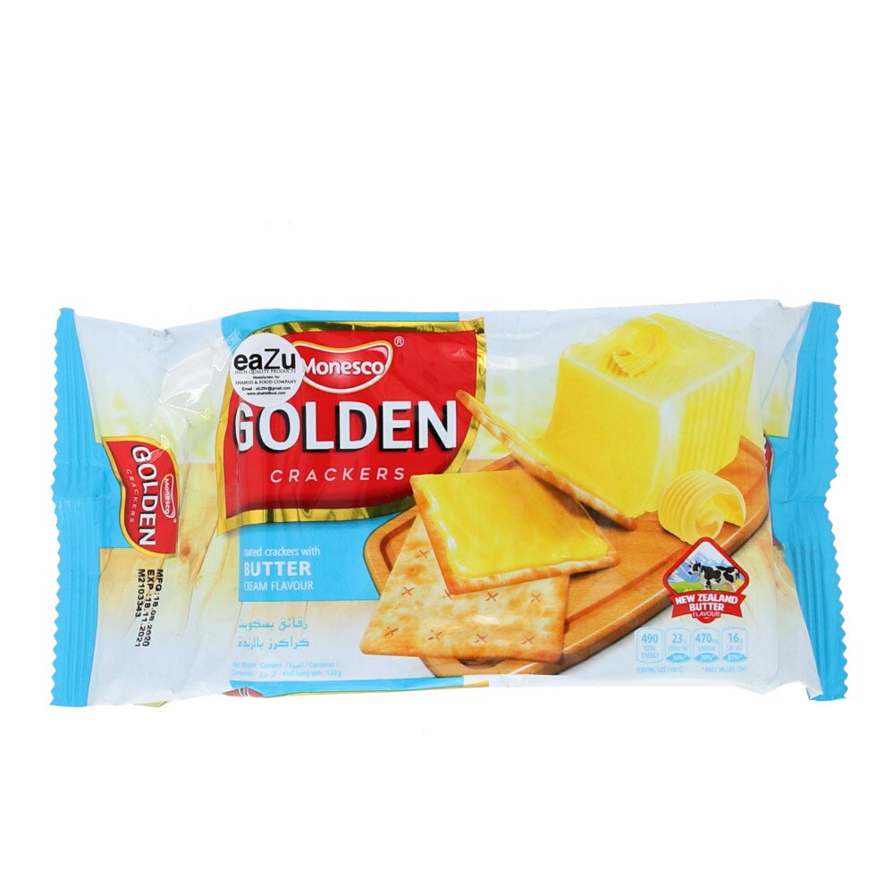 Buy Monesco Golden Crackers Coated Cracker With Butter Flavour 120g ...