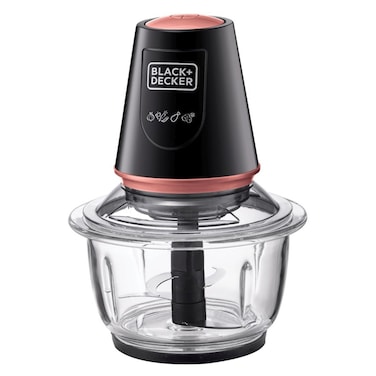 Black &amp; Decker Multifunctional Vertical Chopper GC430-B5, Black And Clear, 1.2L