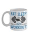 muGGyz Printed Ceramic Coffee Mug White