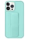 Zolo Finger Grip Holder and standing cover with Car Magnetic Multi-function Shockproof Protective Case Cover For iphone 14 Pro Aqua Green