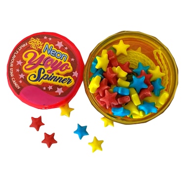 Candy Castle Crew Neon Yo Yo Spinner Fruit Star Candy 26g