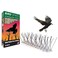Doreen Yunoun Flexible Stainless Steel Bird Spikes with Plastic Base(5pcs)