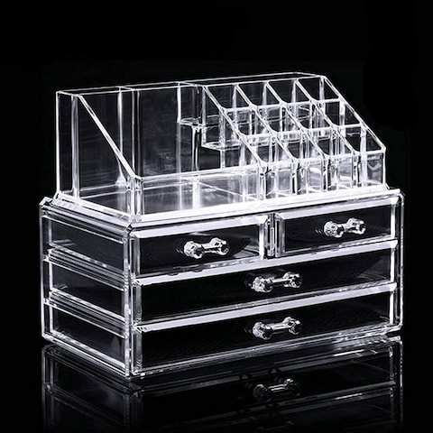 Jewelry And Cosmetic Organizer Display Box Clear