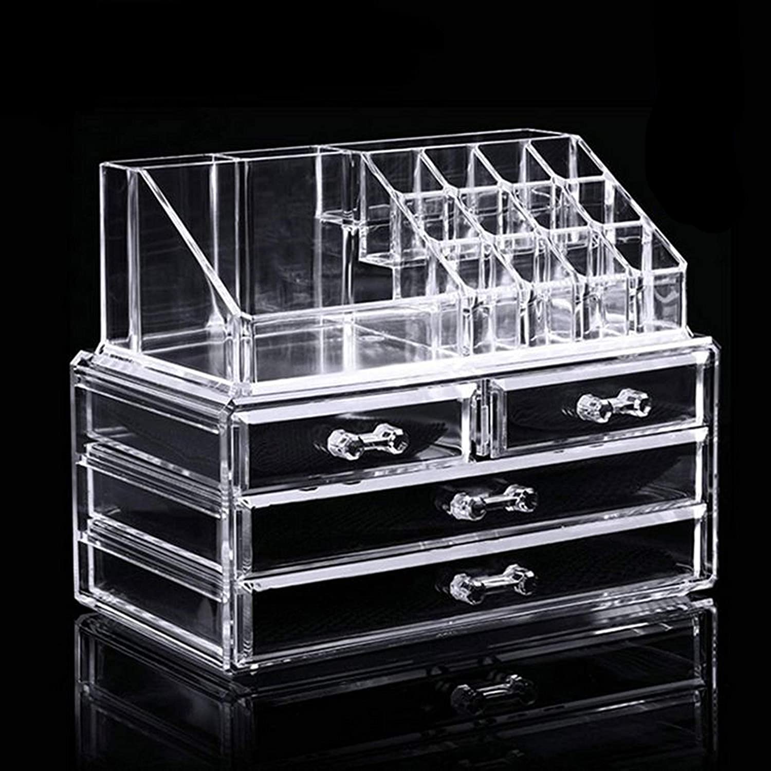 Jewelry And Cosmetic Organizer Display Box Clear