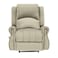 In House Velvet Rocking &amp; Rotating Recliner Chair - Light Beige - NZ120