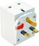 ABBASALI 3 Way Socket Multi Plug Fused Adapter Uk Mains 13 Amp 240V Ac 3 Socket Pack Of 3Pcs