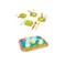 Fisher-Price Tea And Dinner Playset Multicolour Pack of 35
