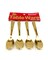 Generic 12-Piece Gold Plated Tea Spoon Set Gold 10 cm - Japan